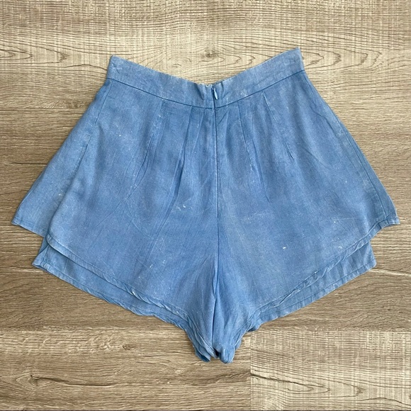 High Waisted Pleated Layered Bali Shorts Small - Picture 6 of 9